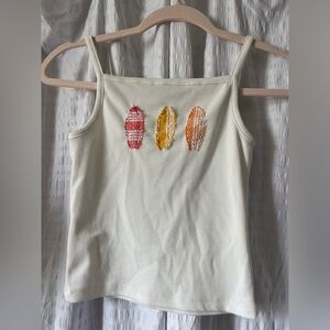 HAND STITCHED EMBROIDERY TANK
